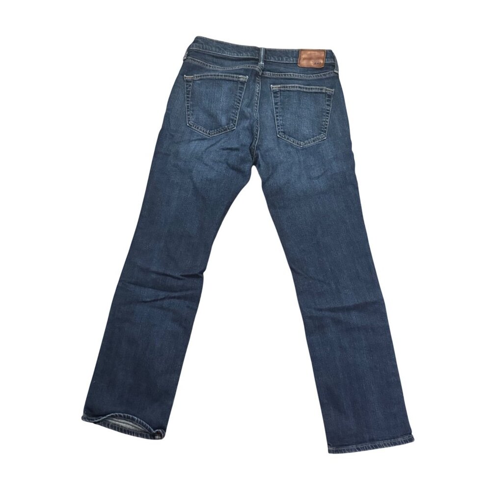 Abercrombie & Fitch Mens Kennan Straight Stretch Jeans 29W 30L Dark Wash Denim